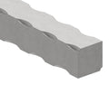 Vierkant S235JR, 25x25mm, alle 4 Kanten gehämmert, L: 3000mm