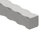 Vierkant S235JR, 25x25mm, alle 4 Kanten gehämmert, L: 3000mm
