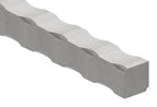 Vierkant S235JR, 20x20mm, alle 4 Kanten + Flächen gehämmert, L: 3000mm