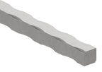 Vierkant S235JR, 14x14mm, alle 4 Kanten gehämmert, L: 3000mm