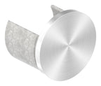 Endkappe flach für Rund-Nutrohr Ø 42,4 mm, Edelstahl, V2A / V4A