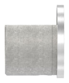 Endkappe flach für Rund-Nutrohr Ø 42,4 mm, Edelstahl, V2A / V4A