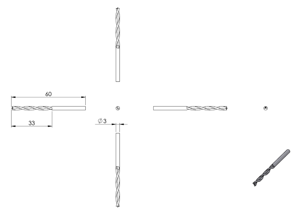 Holzspiralbohrer HSS
