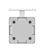 Handlaufhalter mit Cliprosette und Anschlussplatte, zum Anschrauben des Handlaufs, V2A