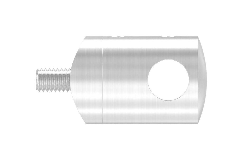 Querstabhalter Ø 22 mm, mit Durchgangsbohrung, V2A / V4A