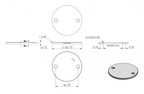 Ankerplatte Ø 120 x 6 mm, Bohrung Ø 13 mm