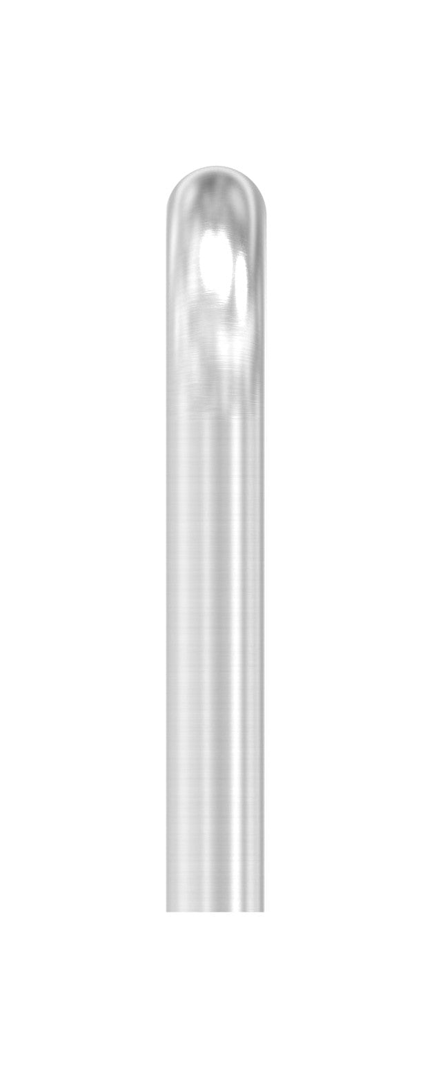 Edelstahl Rohrbogen 180° mit Bogenauslauf ca. 200 mm, V2A