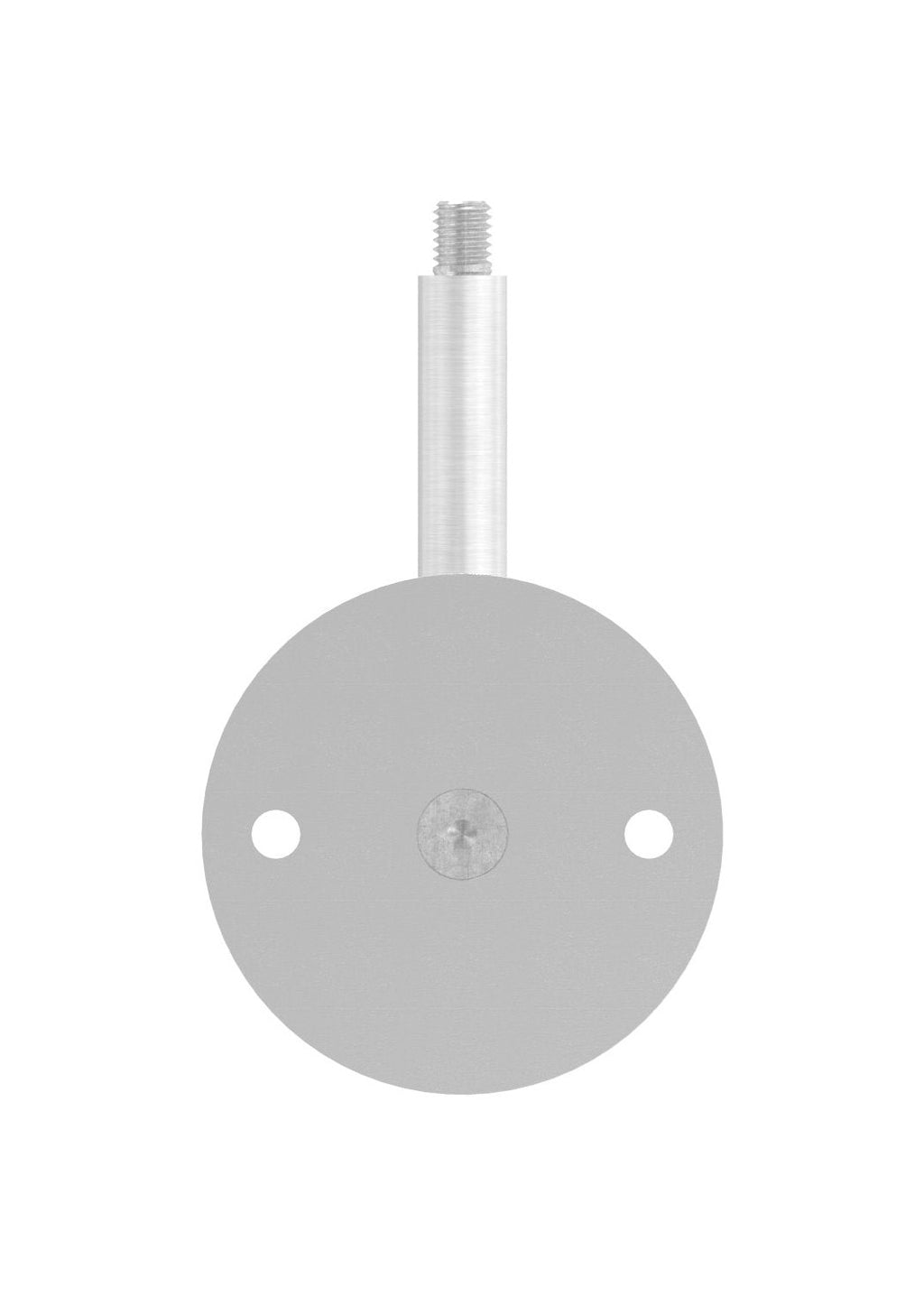 verschraubter Handlaufhalter mit Außengewinde M8, V2A