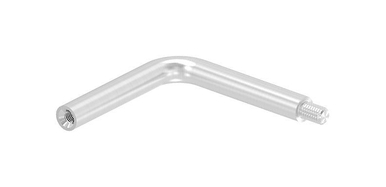 Bügel Edelstahl, 90° gebogen, 1 x Innengewinde, 1 x Außengewinde, V2A