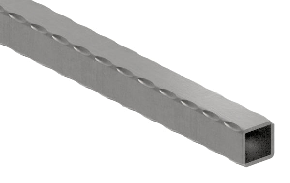 Quadratrohr S235JR, 25x25x2,5mm, gehämmert