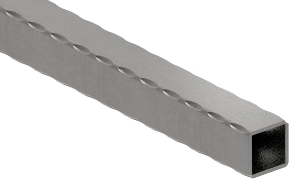 Quadratrohr S235JR, 30x30x2,5mm, gehämmert