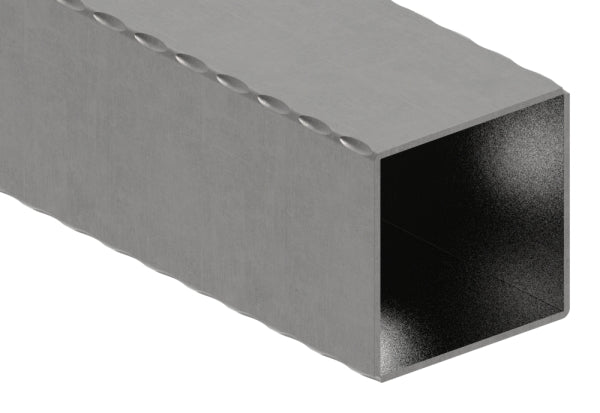 Quadratrohr S235JR, 80x80x2,5mm, gehämmert
