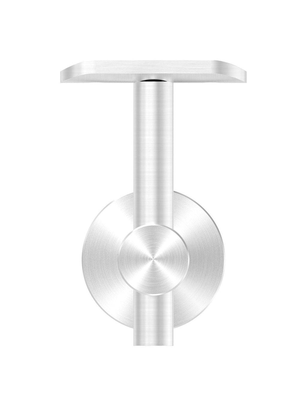 höhenverstellbarer Handlaufhalter für Glas, mit Halteplatte, zum Anschrauben des Handlaufs, V2A