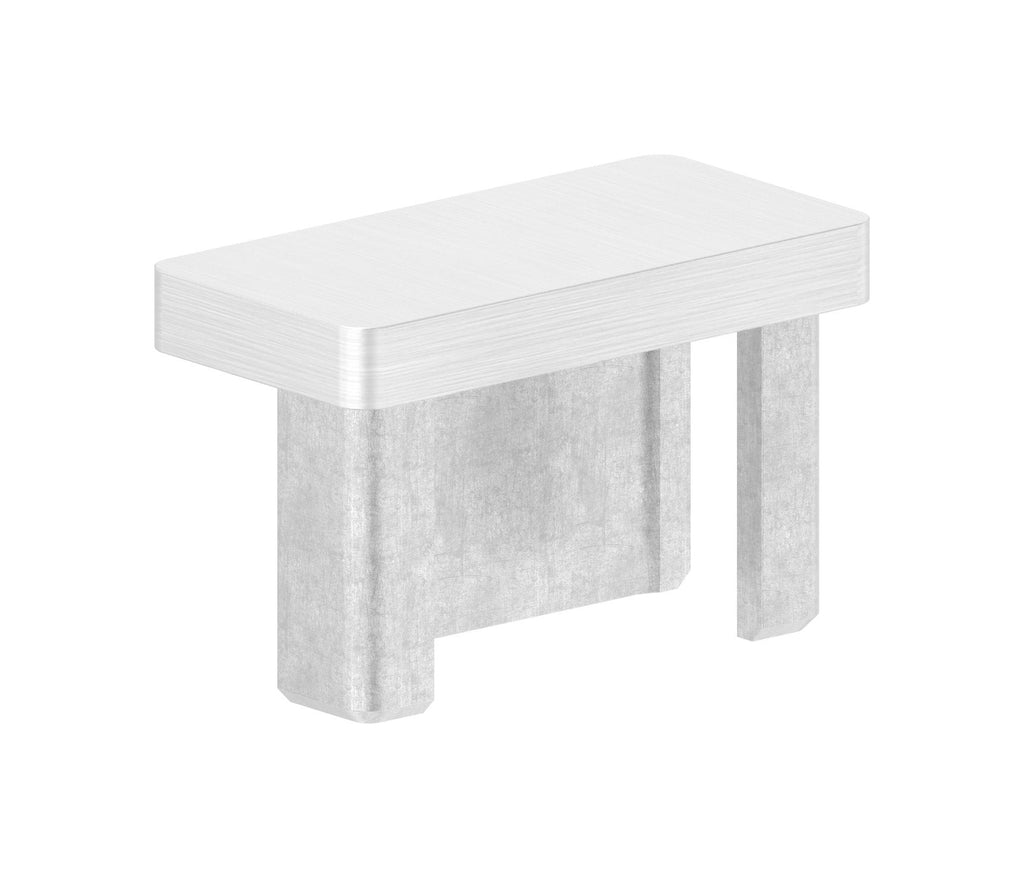 Rohrabschlussstopfen für Rohr 40 x 20 x 2,0 mm