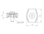 INOX-Simplex Seilklemme, V4A