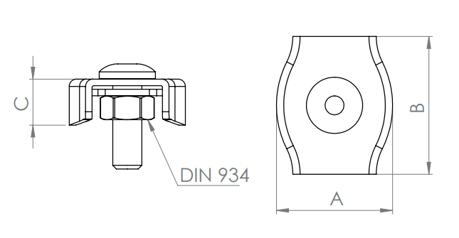 INOX-Simplex Seilklemme, V4A