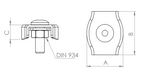 INOX-Simplex Seilklemme, V4A