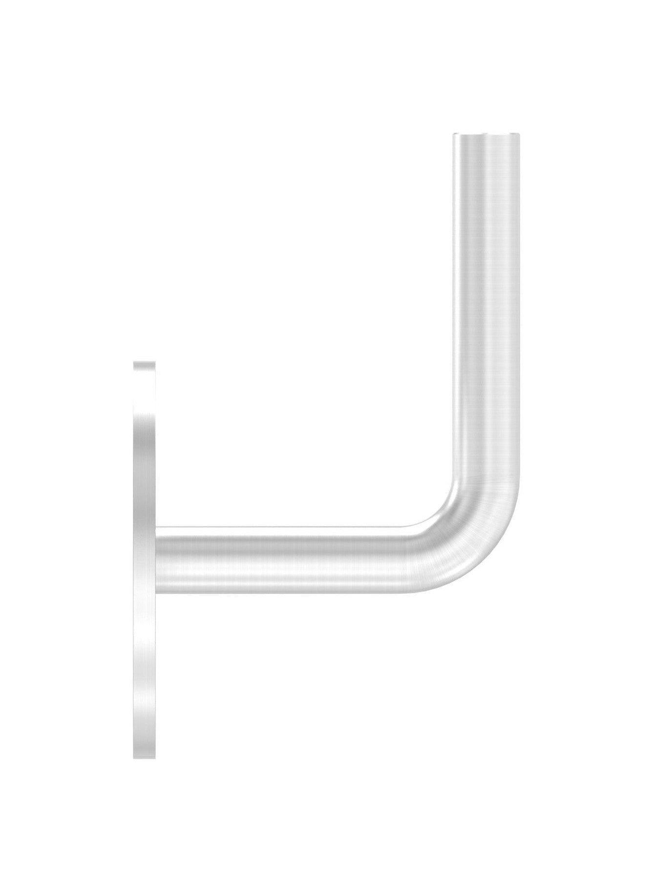 verschraubter Handlaufhalter mit 2 Bohrungen, zum Anschweißen des Handlaufs, V2A / V4A