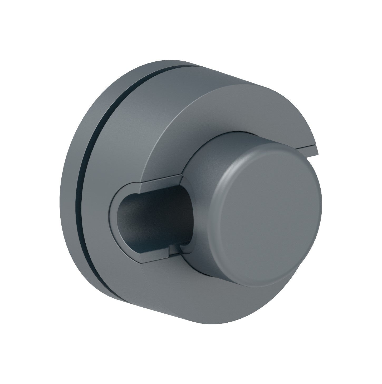 BRENK-fix® Glaspunkthalter Kunststoff Anthrazit