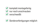 Handlauf montagefertig, Länge 1800 mm, mit 3 Handlaufhaltern und Endkappen, V2A