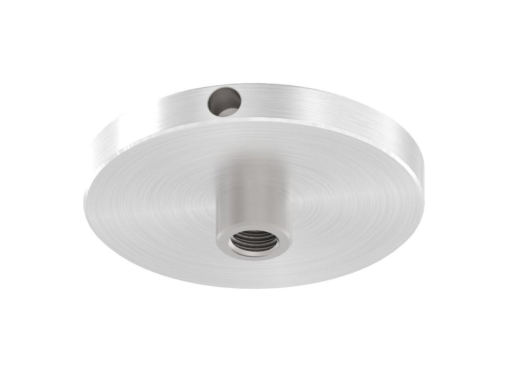 Glaspunkthalter Ø 62 mm selbst zusammenstellen, Oberteil inklusive Gummis, V2A
