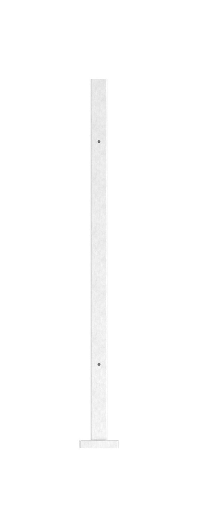 Edelstahlpfosten zur Bodenmontage, Länge 880mm, 2 x M8 Fließformgewinde, V2A