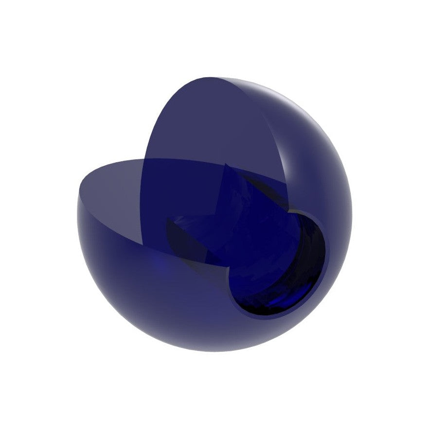 Glaskugel Ø 30 mm, mit Sackloch, Farbe Blau, Rot oder Grün