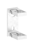 Edelstahl Wandbefestigung für Geländerpfosten zum Spannen, Platte 130 x 55 x 8 mm, V2A / V4A