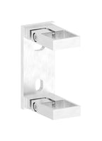 Edelstahl Wandbefestigung für Geländerpfosten zum Spannen, Platte 130 x 55 x 8 mm, V2A / V4A