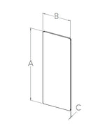 Endkappe zum Aufkleben für Alu-Profil eleganza STRONG, Holmlast 0.5 -3.0kN, seitliche Montage