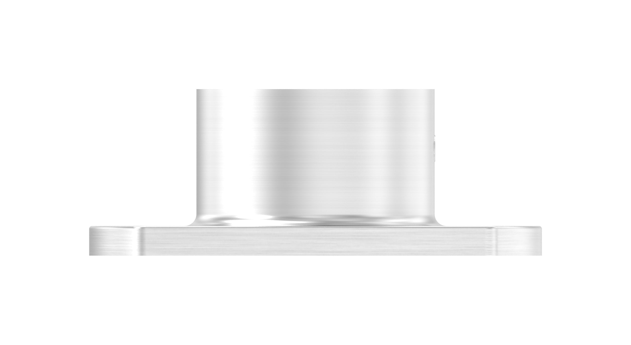 Edelstahl Wand- und Bodenanker, zum Festklemmen, mit Madenschraube und 4 Bohrungen, V2A / V4A