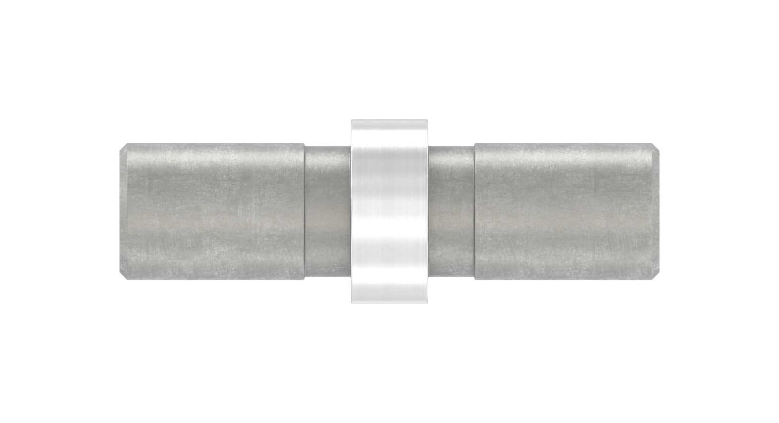 Rohrverbinder zum Stecken oder Kleben, für Rohr 12 x 1,5 mm, V2A