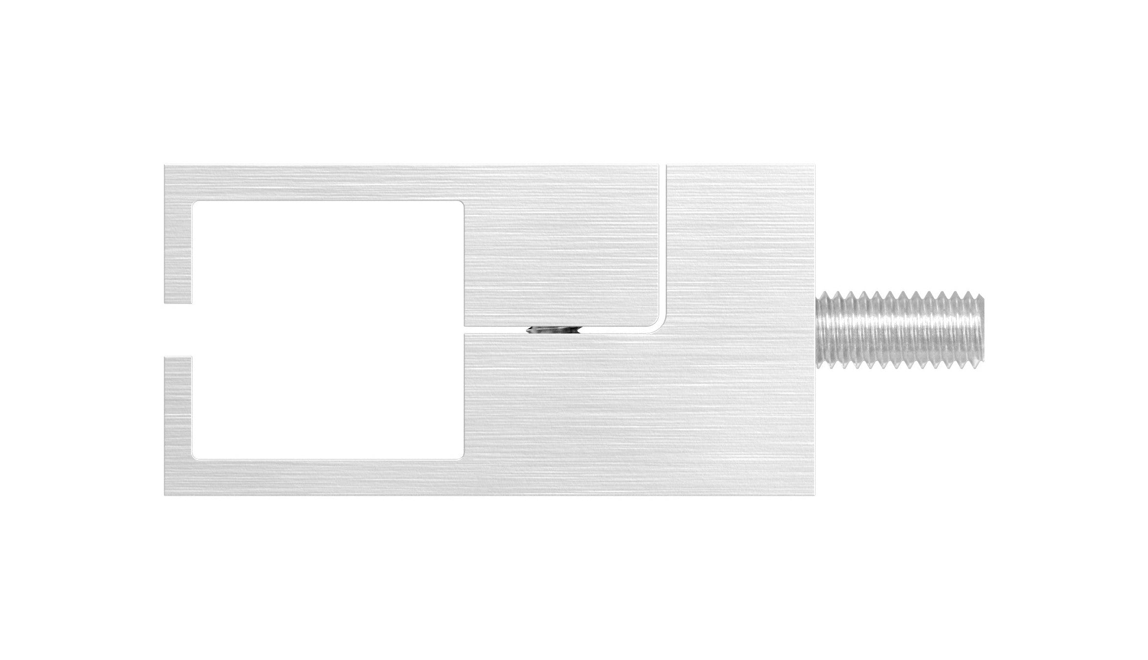 Blechhalter für quadratisches Klemmprofil 20 x 20 mm, V2A