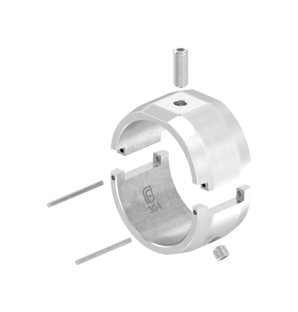 Handlauferhöhung für Rohr Ø 42,4 x 2,0 mm, geeignet zur nachträglichen Montage, V2A / V4A