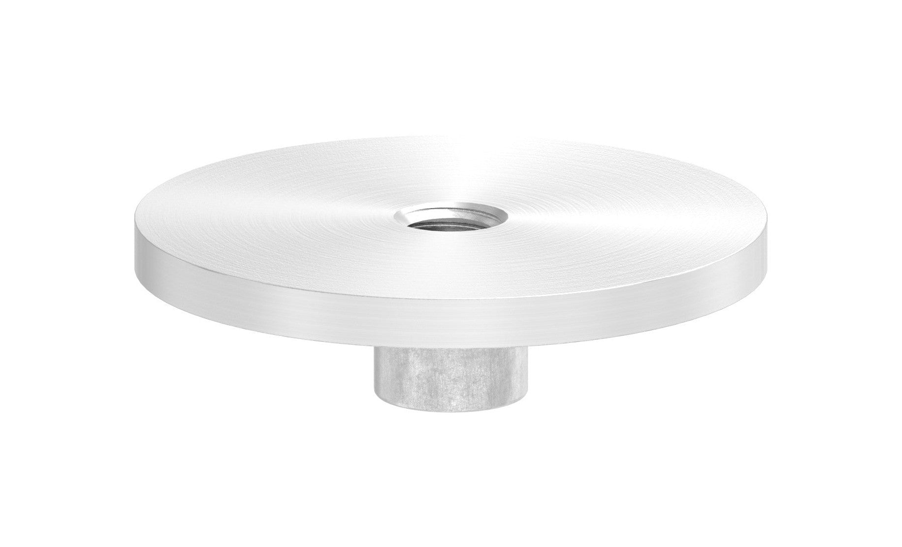 Rohrabschlussplatte mit Gewinde M8 für Rohr Ø 48,3 mm
