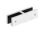 Glasverbinder 180°, für Glasstärke 12.00 - 12.76 mm, V4A