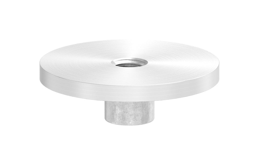 Rohrabschlussplatte mit Gewinde M8 für Rohr Ø 42,4 mm