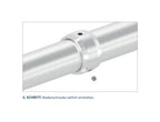 Handlauferhöhung für Rohr Ø 42,4 x 2,0 mm, geeignet zur nachträglichen Montage, V2A / V4A