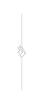 Designstab, Länge 1000 mm, V2A