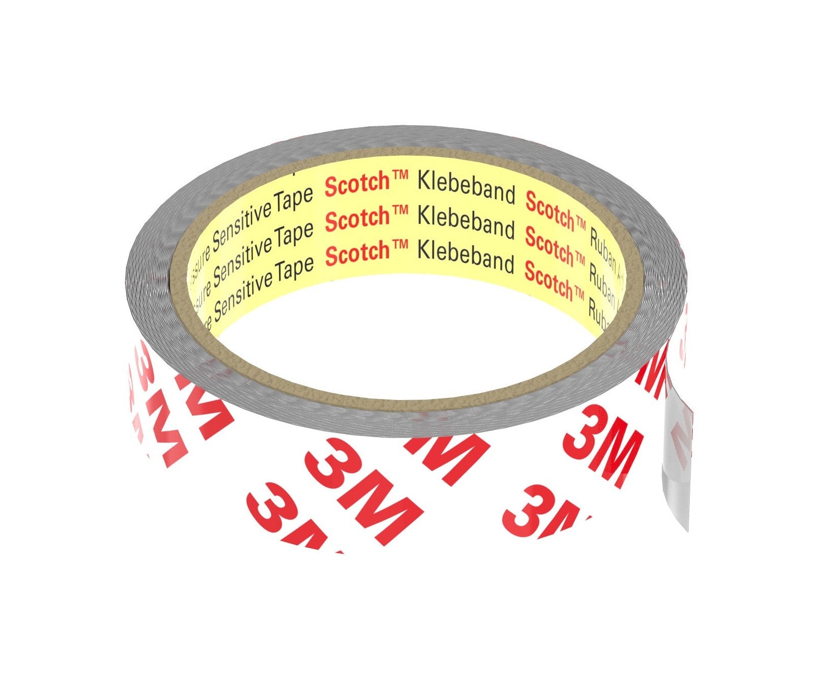 Transparentes PET-Klebeband, Breite 18 mm, Länge 6 m