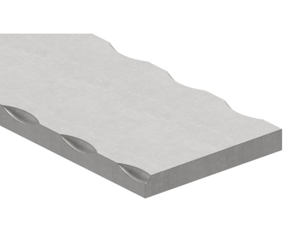 Flacheisen S235JR, 60x8mm, Kanten gehämmert, L: 3000mm