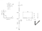 Zeichnung Handlaufhalter Bügel Ø 12 mm