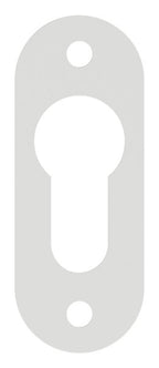 Schlüsselrosette PZ-Alu abgerundet, 1 Paar