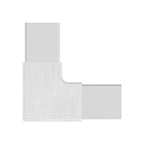 Eckverbinder für quadratisches Klemmprofil, V2A