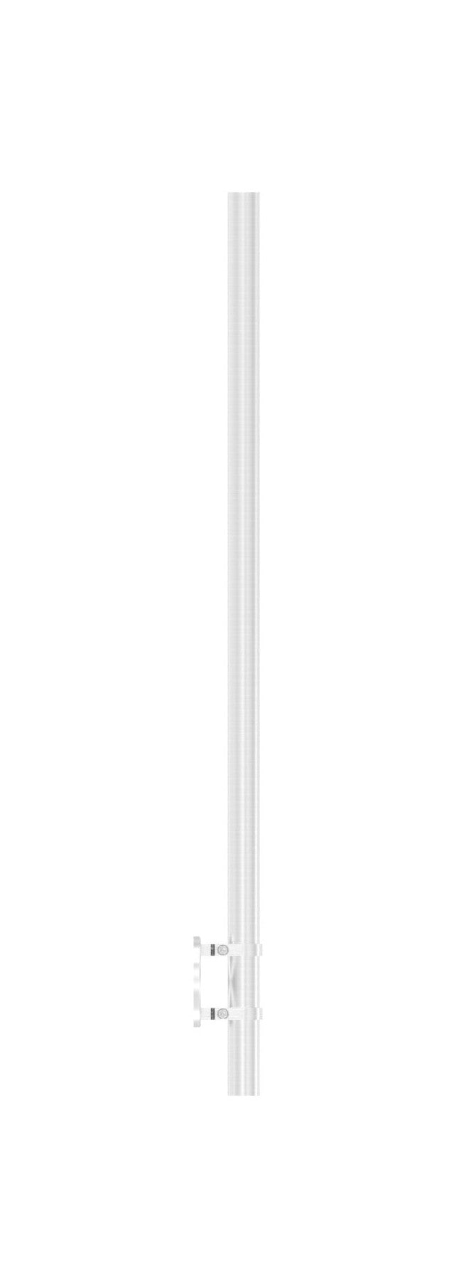 Edelstahlpfosten zur Wandmontage, Länge 1190 mm, 2 x M8 Fließformgewinde, V2A