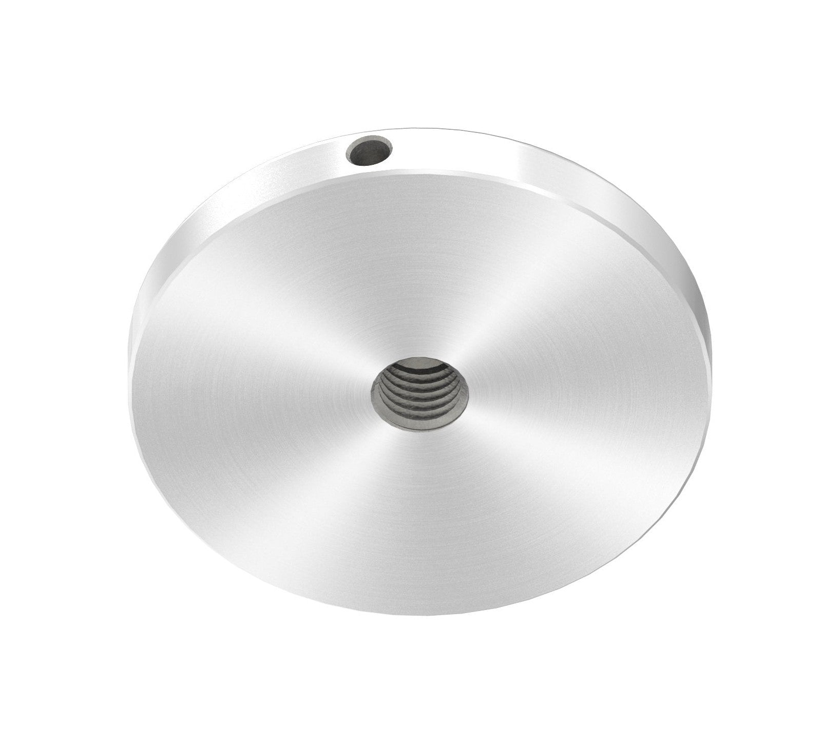 Glaspunkthalter Ø 72 mm selbst zusammenstellen, Oberteil inklusive Gummis, V2A
