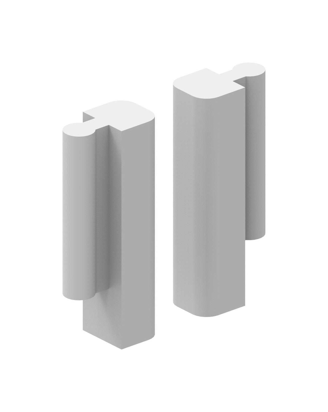 Distanzstücke für Durchmesser 48,3 mm, 8 Stück
