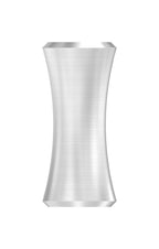 Edelstahl Zierhülse mit Durchgangsbohrung, Höhe 60 mm, V2A