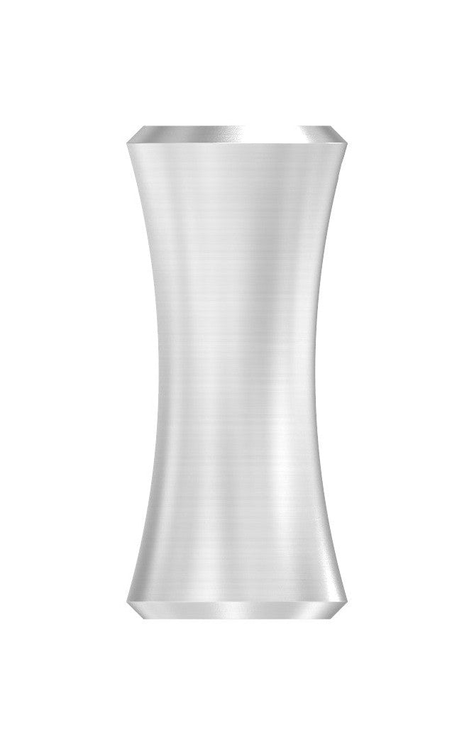Edelstahl Zierhülse mit Durchgangsbohrung, Höhe 60 mm, V2A