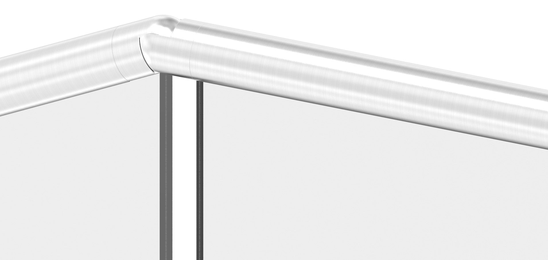 flexibler Verbinder für Rund-Nutrohr, abwärts 25-55°, V2A / V4A
